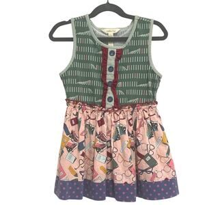 EUC Matilda Jane Well Read‎ Tunic Dress - Size 8